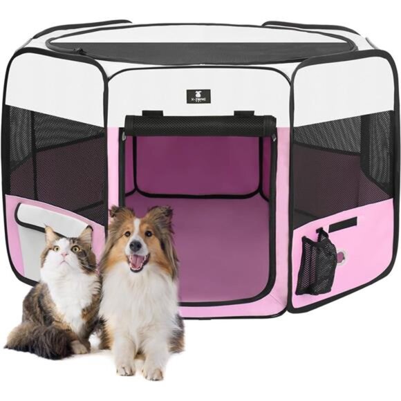 PET Dog Playpen Portable Pet Play Pens for Puppies, Cat, Rabbit, Chicks,Foldable - Picture 1 of 7